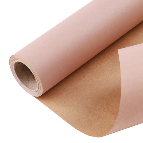 칼라 크라프트 종이롤 포장지 53cm x 15yd, 연핑크, 1개