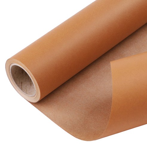 칼라 크라프트 종이롤 포장지 53cm x 15yd, 황토색, 1개