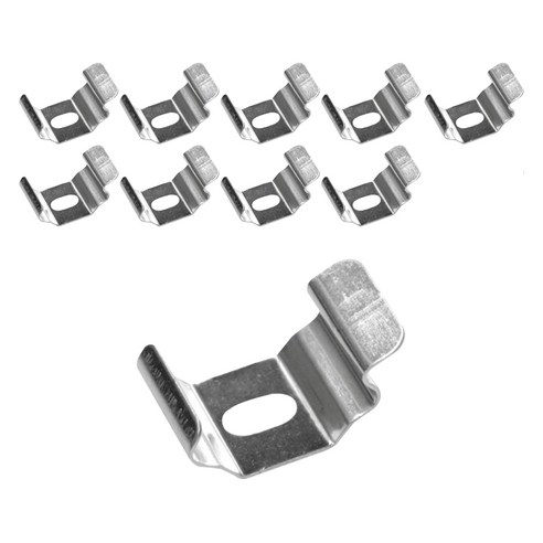 더원홈데코 커튼레일 스냅 브라켓 대 28 x 18 mm, 1세트, 실버