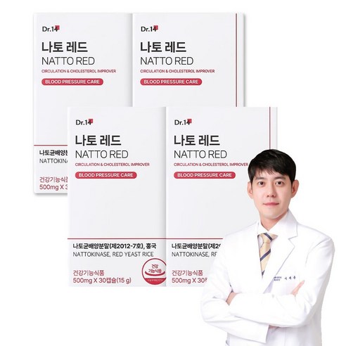 닥터포틴 나토레드 영양제 15g, 30정, 4개