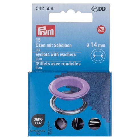 프림 워셔 리필 아일릿 14mm 542568, 라일락, 1개
