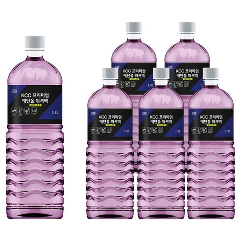 KCC 프리미엄 에탄올 워셔액, 1.8L, 6개