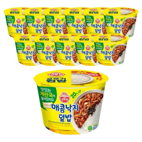 오뚜기 즉석국 매콤낙지덮밥, 12개, 285g