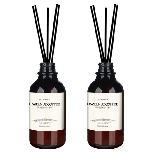 넥스트라이프 프리미엄 실내 디퓨저, 2개, 300ml, 헤이즐넛커피