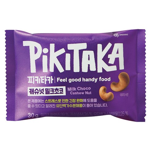 피키타카 대상 캐슈넛 밀크초코, 30g, 1개
