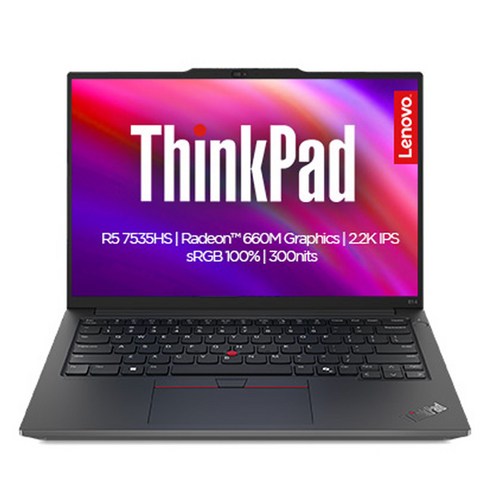 레노버 2025 씽크패드 E14 G6 라이젠5 라이젠 7000 시리즈, BLACK, 1536GB, 16GB, WIN11 Home, 21M3006VKD