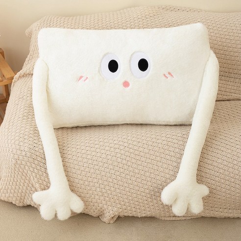 순잠 큐티아이 캐릭터 인형쿠션, 화이트
