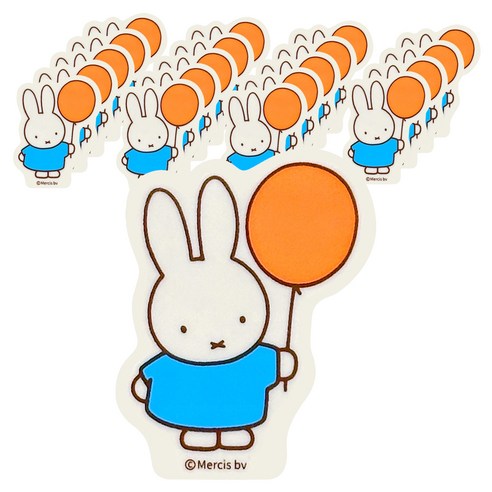조선문방구 미피 모양 지우개, 블루 토끼, 20개