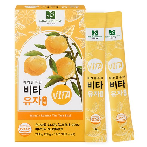 미라클루틴 비타 유자 스틱, 20ml, 14개, 1개