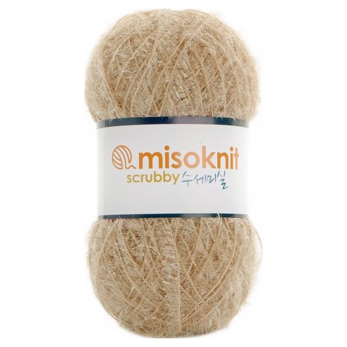 미소털실 펄 수세미실 80g, 17게인스보로, 1개