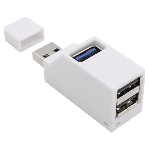 컴스마트 USB 3 3포트 무전원 썸타입 USB허브 BT816, White, 1개