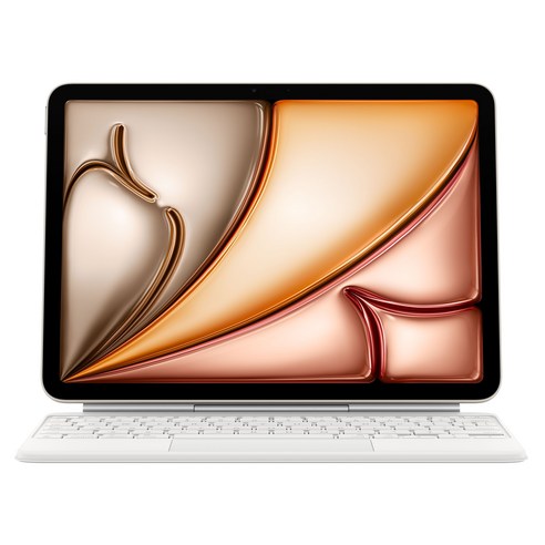 Apple 정품 매직 키보드 iPad Air(M4 모델)용, 화이트, 한국어
