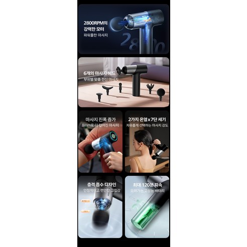 필립스 마사지건 PPM7323으로 뭉친 근육을 풀고 활력을 되찾으세요.