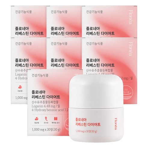 나인비 플로네아 리베스틴 다이어트 산수유 30g, 7개, 30정