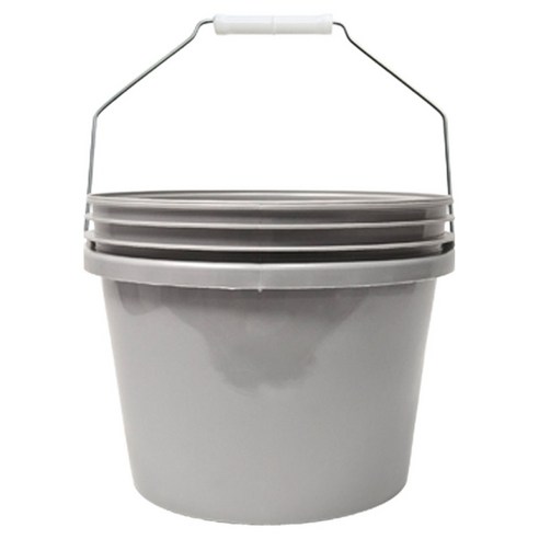 월드크린 다용도 휴대용 버킷, 7L, 그레이