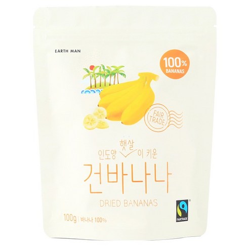 어스맨 인도양 건바나나, 100g, 1개
