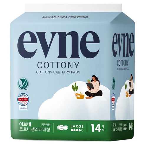 이브네 프리미엄 코트니 생리대 날개형