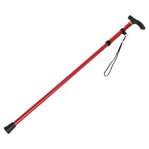 가을엔 등산 등산에 필요한 휴대용 접이식 지팡이, 레드, 1개