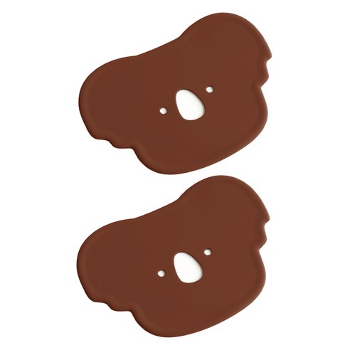 에이드엘 펀칭코알라 실리콘 컵받침, 초코브라운