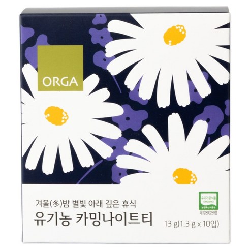 올가홀푸드 유기농 카밍나이트티, 1.3g, 1개, 10개