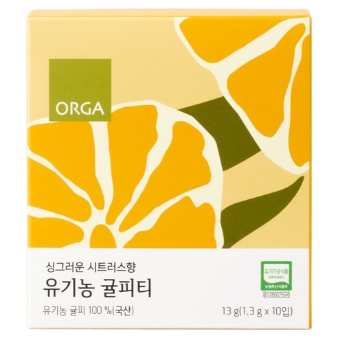 올가홀푸드 유기농 귤피티, 1개, 1.3g