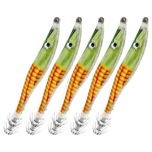 싸파 더블킬 이카스타 오모리 슷테 한치에기 루어, 옥수수, 100g, 5개