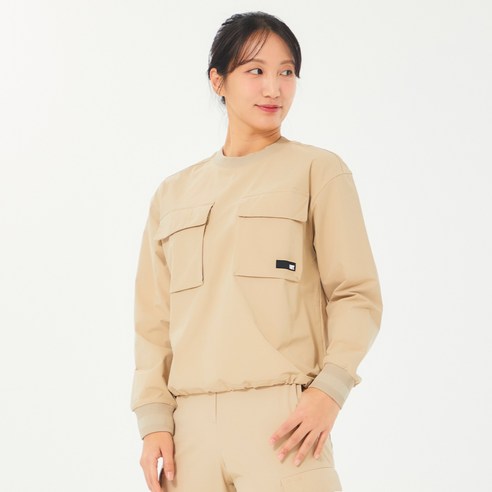 볼빅 여성용 골프 빅포켓 라운드 아노락 VLWBO251