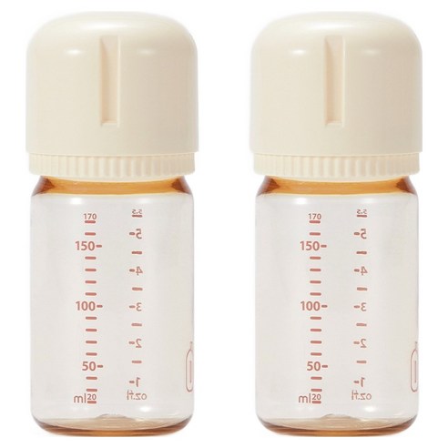 요한손베비스 유아용 PPSU 노꼭지 이지케어 젖병 트윈팩, 바닐라, 2개, 170ml