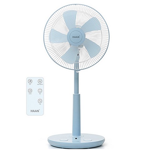 한경희이지라이프 초미세풍 발터치 리모컨 컬러 선풍기 HAAN-HDC230, HAAN-HDC230(스카이 블루)