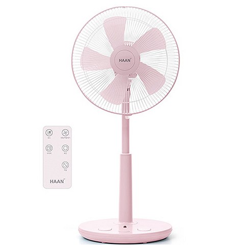 한경희이지라이프 초미세풍 발터치 리모컨 컬러 선풍기 HAAN-HDC230, HAAN-HDC230(라이트핑크)
