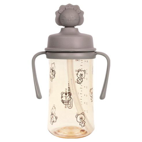 베베락 유아용 PPSU 실리콘 토퍼 빨대컵 270ml, 초코, 1개