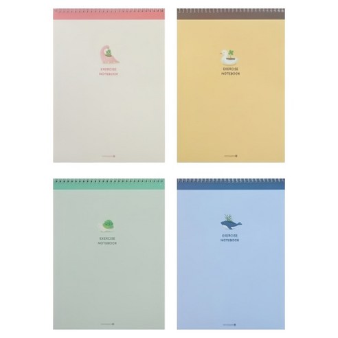 모닝글로리 연습장 상철 동물화분 무선노트, 랜덤발송, 1개