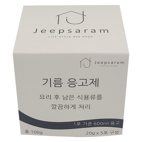 집사람 기름 응고제 5p, 100g, 1개