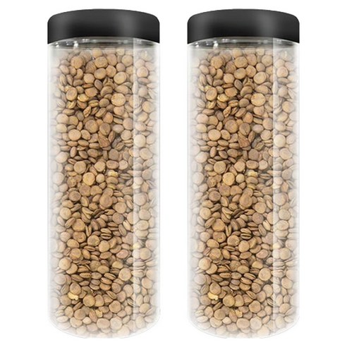 볶은렌틸콩 브라운 용기, 600g, 2개
