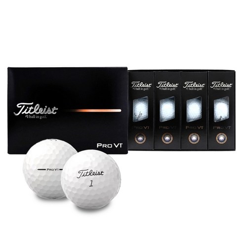 타이틀리스트 2025 PRO V1 더즌 골프공 3피스, 화이트, 12개입, 1개