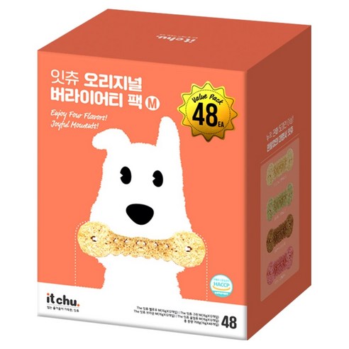 잇츄 핏펫 강아지 오리지널 버라이어티팩 덴탈껌 M 48p, 1개, 768g, 혼합맛