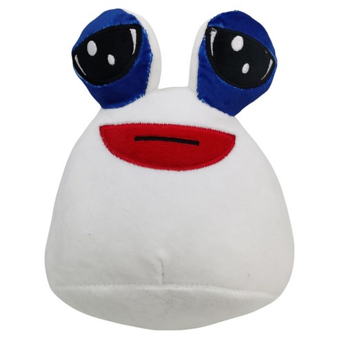 아트조이 외계인 달팽이 인형 쿠션, 22cm, 화이트, 1개