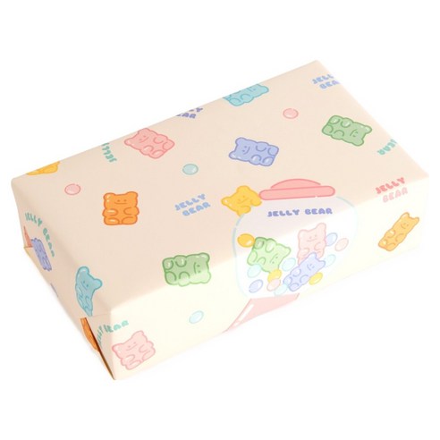 뮤니드 선물 포장지, 10개, 젤리베어
