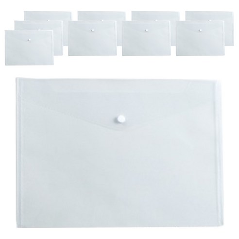 스타스토어 칼라 클리어 파일 A4 ONE SIZE, 투명, 10개