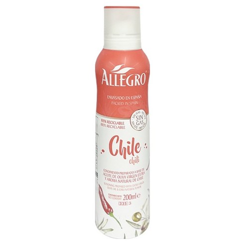ALLEGRO 엑스트라 버진 올리브 오일 고추향, 1개, 200ml