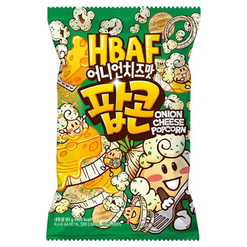 바프 어니언치즈맛 팝콘, 80g, 1개