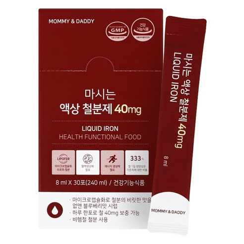 마미앤대디 마시는 액상 철분제 30p, 1개, 30정