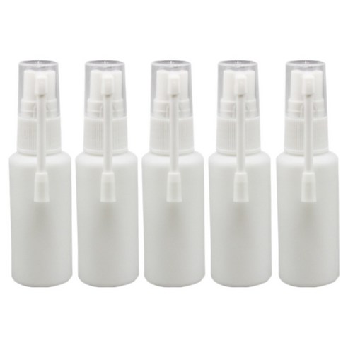 포근상점 코스프레이 식염수 세척 공병 코끼리병 용기 화이트 30ml, 5개