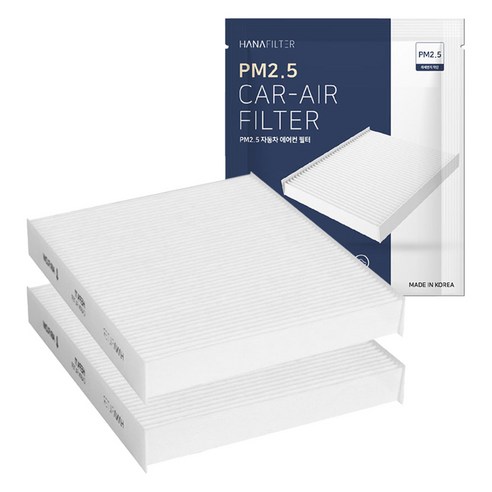 하나필터 PM2.5 자동차 에어컨 필터 니로 HEV 2016년~2019년, HF-03, 2개