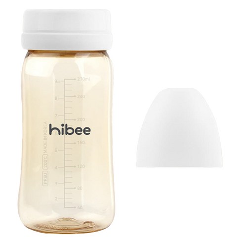 하이비 유아용 에잇벤트 PPSU 노꼭지 젖병, 베이직 + 화이트, 1개, 270ml