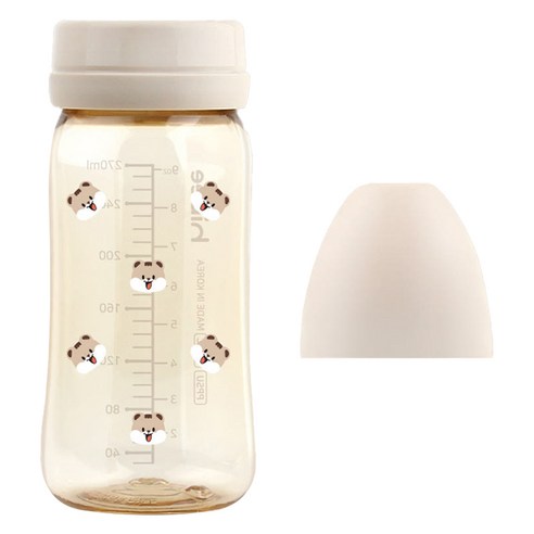 하이비 유아용 에잇벤트 PPSU 노꼭지 젖병, 다람이 + 샌드, 1개, 270ml