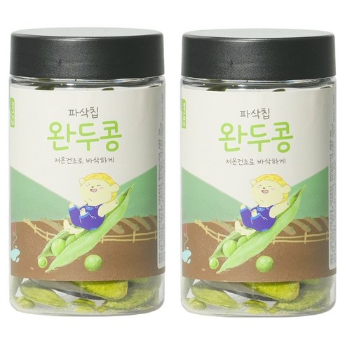 댕댕이연구소 강아지 디디랩 파삭칩 저온건조 과일 채소 간식, 2개, 50g, 완두콩