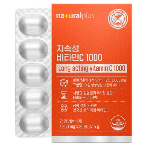 내츄럴플러스 지속성 비타민C 1000 37.5g, 1개, 30정