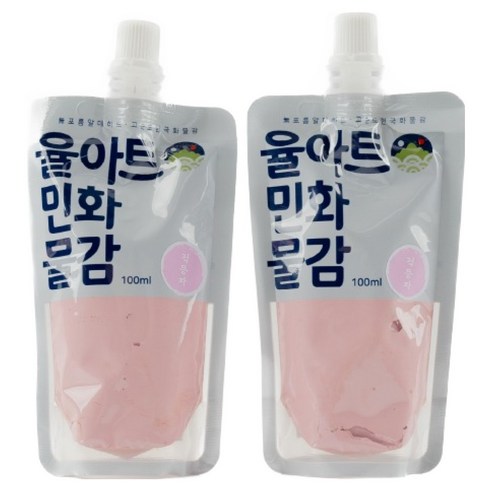 율아트 민화 물감 분채 한국화 적등자, 100ml, 2개
