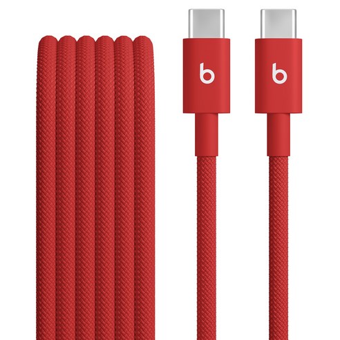 Apple C타입 to C타입 Beats 우븐 케이블, 래피드 레드, 1개, 1.5m